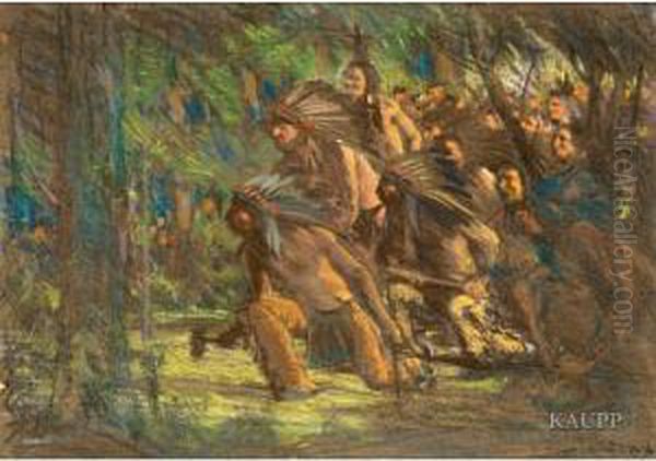 The Ambush Oil Painting by George Agnew Reid