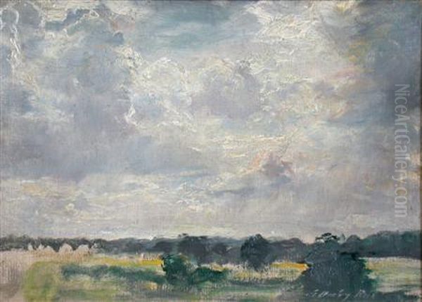 Light Streaming Through The Clouds Oil Painting by George Ogilvy Reid