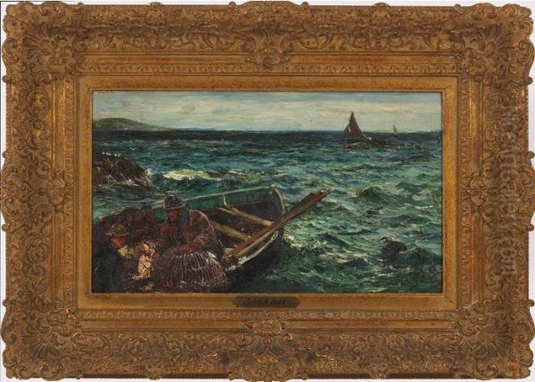 Fisherman Oil Painting by John Robertson Reid