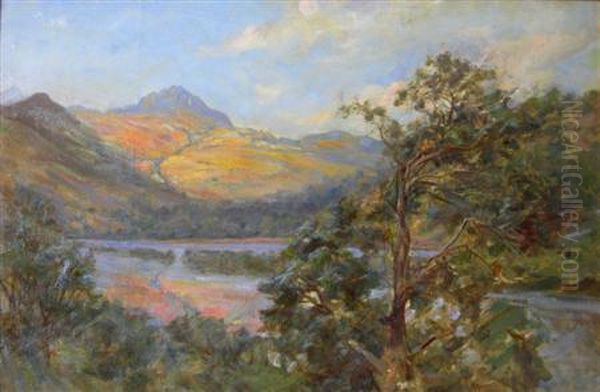 A Highland Loch Oil Painting by Robert Payton Reid