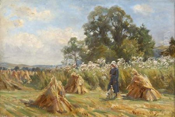 Harvesting Glenfinlas, Trossachs Oil Painting by Robert Payton Reid