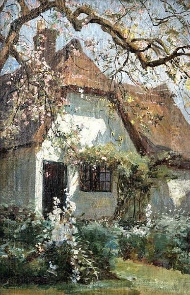 The Garden Oil Painting by Robert Payton Reid