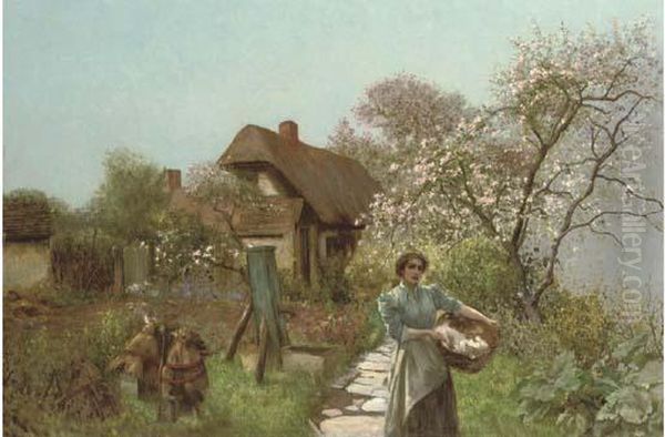 Among The Blossom Oil Painting by Robert Payton Reid