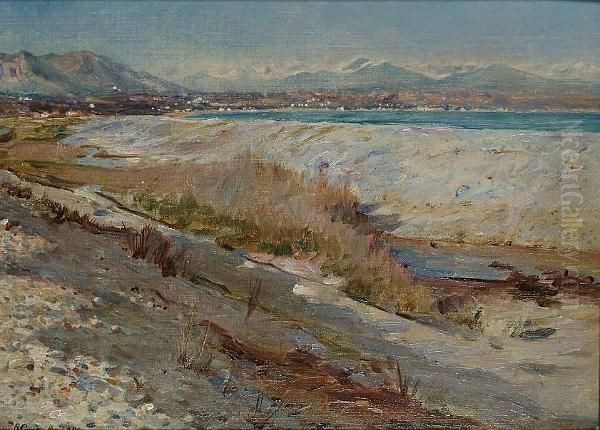 Antibes Near Cannes Oil Painting by Robert Payton Reid