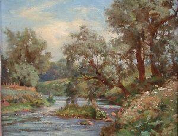 Willow-trees Oil Painting by Robert Payton Reid