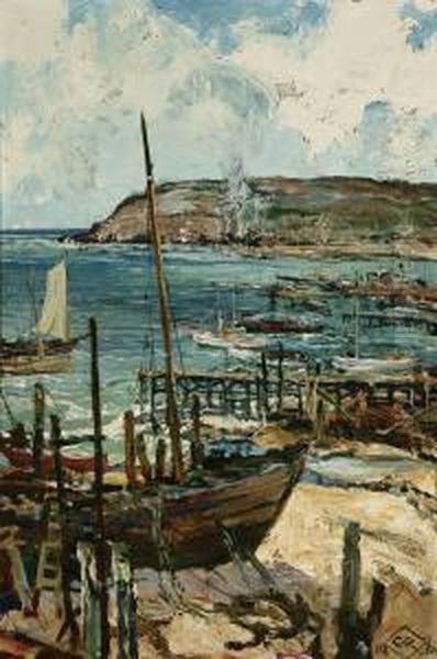 The Old Boat Oil Painting by Charles Reiffel