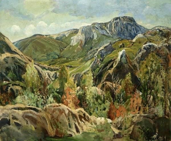 Spring In The Mountains Oil Painting by Charles Reiffel