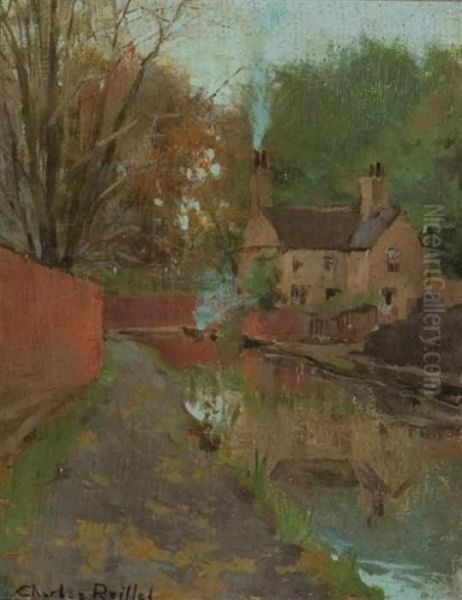 ''the Canal'' Oil Painting by Charles Reiffel