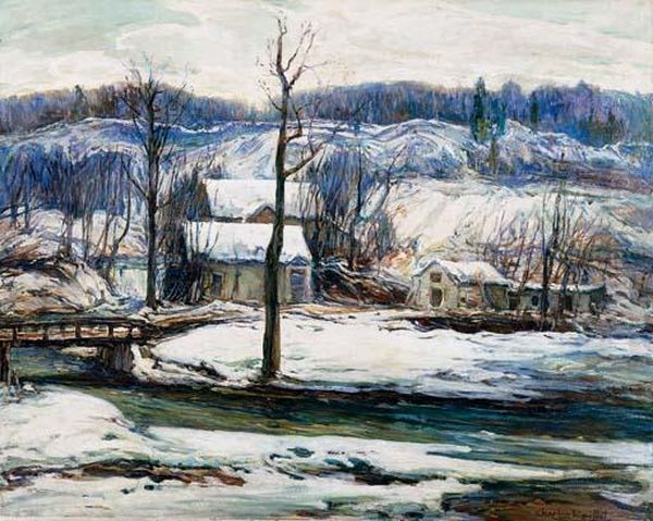 The Mill In Winter Oil Painting by Charles Reiffel