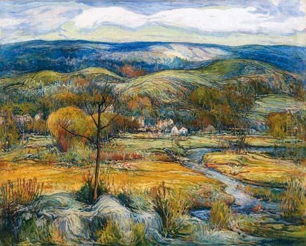 Across The Valley Oil Painting by Charles Reiffel