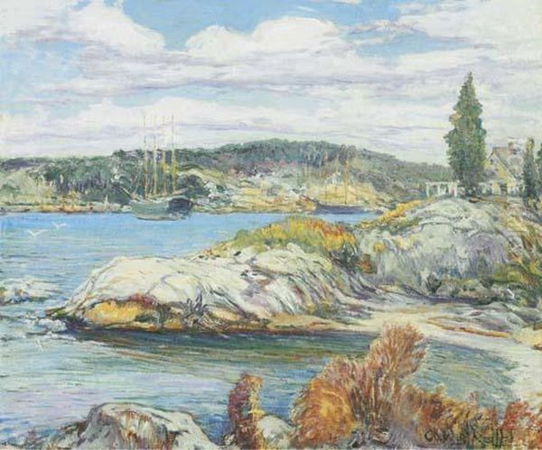 Maine Coast, Booth's Bay Oil Painting by Charles Reiffel