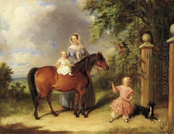 Learning To Ride Oil Painting by Ramsay Richard Reinagle