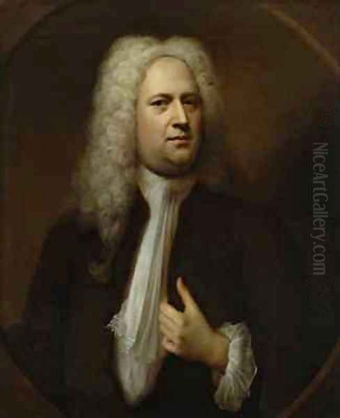 Portrait of George Frideric Handel Oil Painting by Balthasar Denner