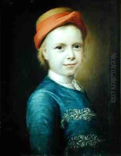 Portrait of a Boy Oil Painting by Balthasar Denner