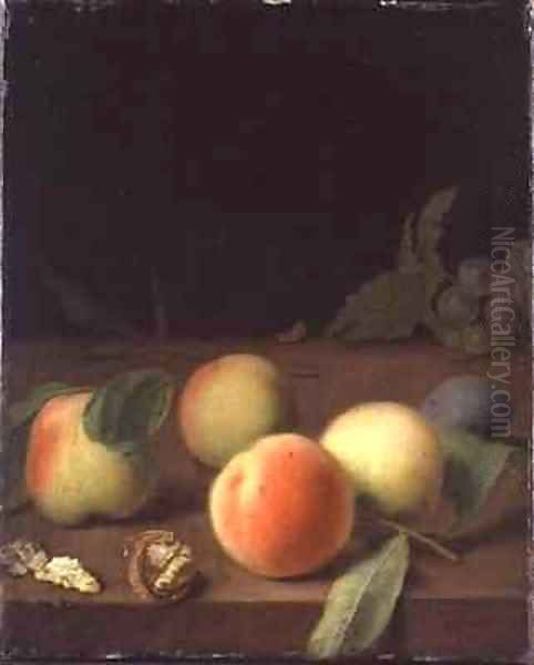 Fruit Still Life Oil Painting by Balthasar Denner