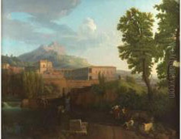 Paysage Classique Italien Oil Painting by Johann Christian Reinhart