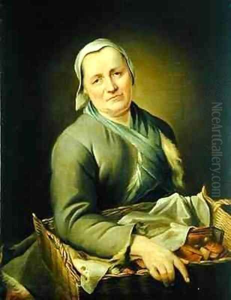 The Kitchen Maid Oil Painting by Balthasar Denner