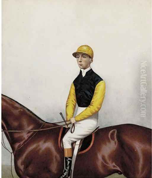 A jockey up Oil Painting by Joshua Dighton