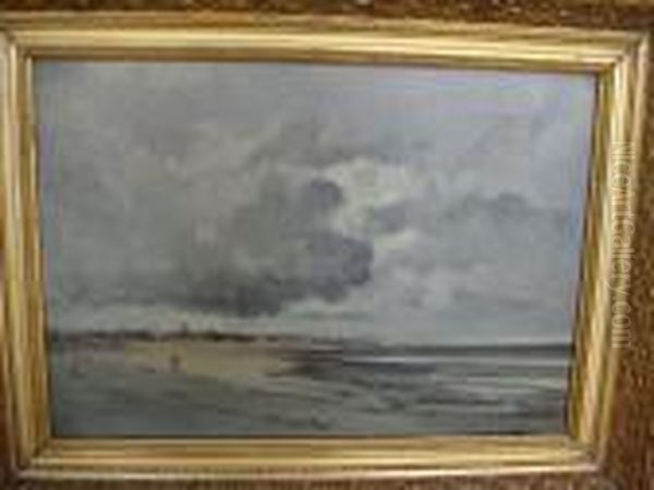 Bord De Mer Vers Carteret Oil Painting by Mary Renard