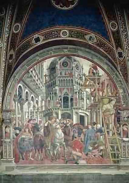 The Extension of the Hospital Oil Painting by Bartolo Domenico di