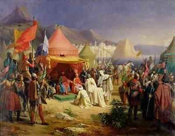 The Taking of Tripoli Oil Painting by Charles Alexandre Debacq