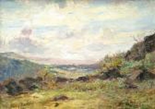 Rendall Yorkshire Moors Oil Painting by Joseph Fred. Percy Rendell