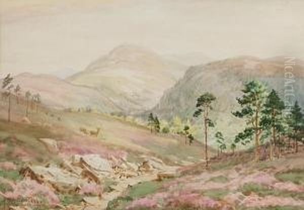 Lochnagar Mountain Oil Painting by George Melvin Rennie