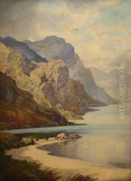 Scottish Coastal Scene Oil Painting by George Melvin Rennie