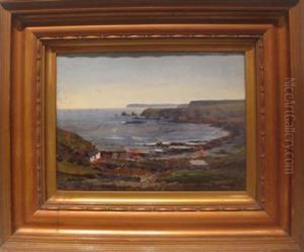 Coastal Scene With Cottage by George Melvin Rennie