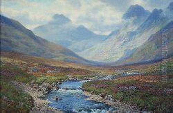 Glen Sannox, Arran, Autumn by George Melvin Rennie