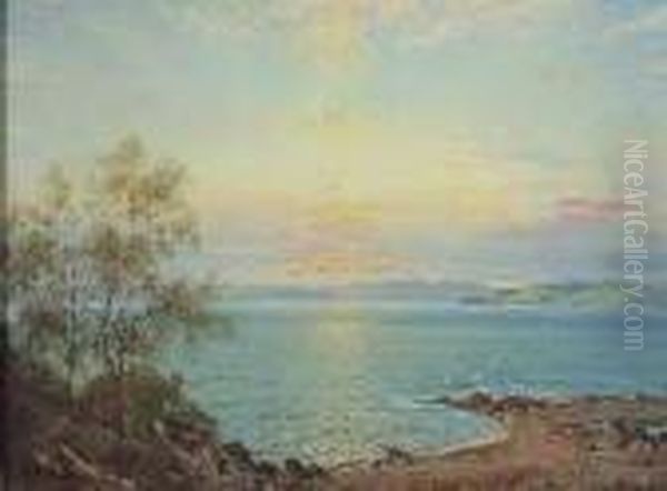 Sunrise, Corrie Bay, Arran by George Melvin Rennie