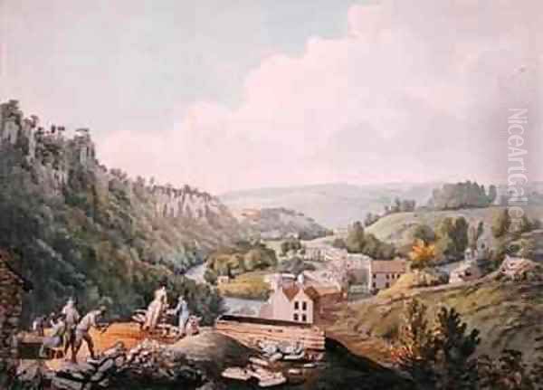 Matlock Baths Derbyshire Oil Painting by William Day