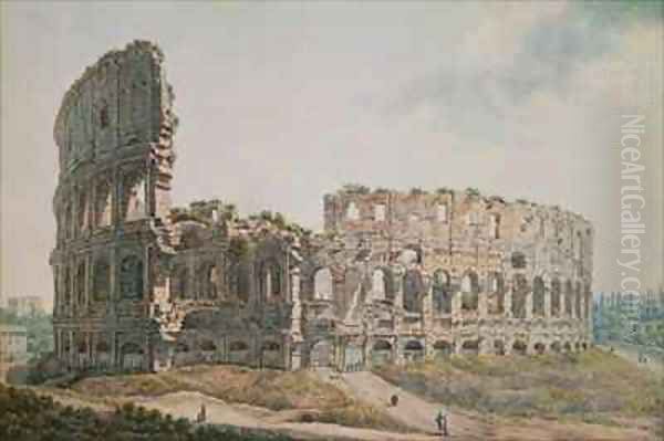 The Colosseum Rome Oil Painting by Abraham Louis Rudolph Ducros