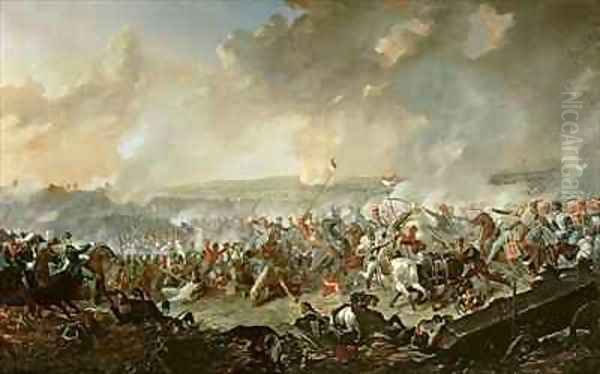 The Battle of Waterloo Oil Painting by Denis Dighton