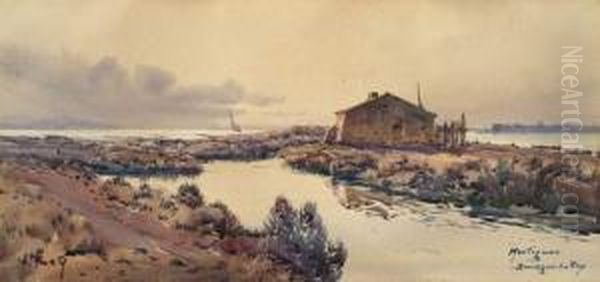 Martigues, Bordigue Du Roy. Oil Painting by Alphonse Rey