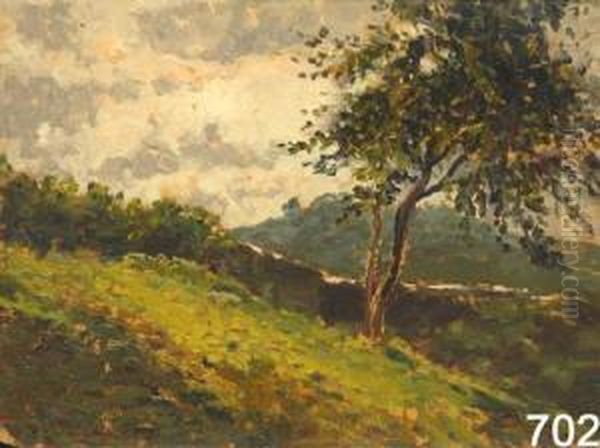 Paesaggio Oil Painting by Enrico Reycend