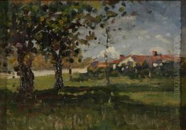 Luci D'estate Oil Painting by Enrico Reycend