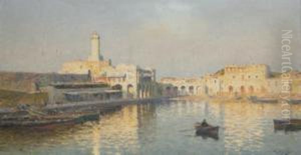 Alger, L'amiraute Oil Painting by Marius Reynaud