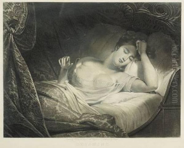 Dreaming; Awaking Oil Painting by Samuel William I Reynolds