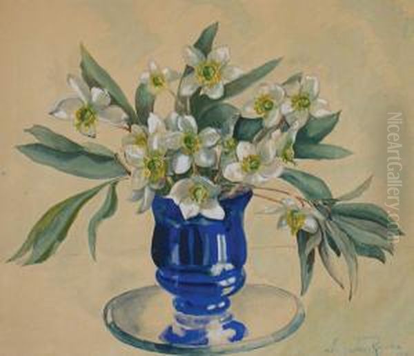 Kwiaty Oil Painting by Mieczyslaw Reyzner