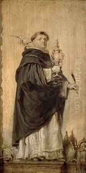 St Thomas Aquinas Oil Painting by Abraham Jansz. van Diepenbeeck