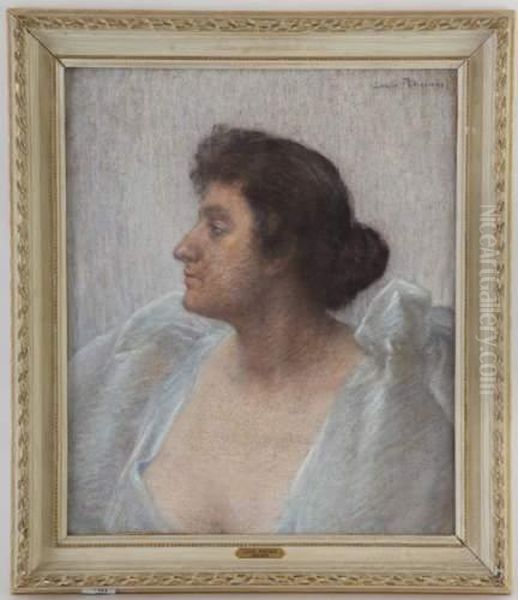 Portrait De L'actrice Eleonore Duse Oil Painting by Louis Rheiner