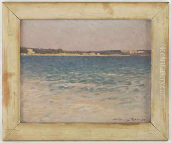 Bord De Mer A Cannes Oil Painting by Louis Rheiner