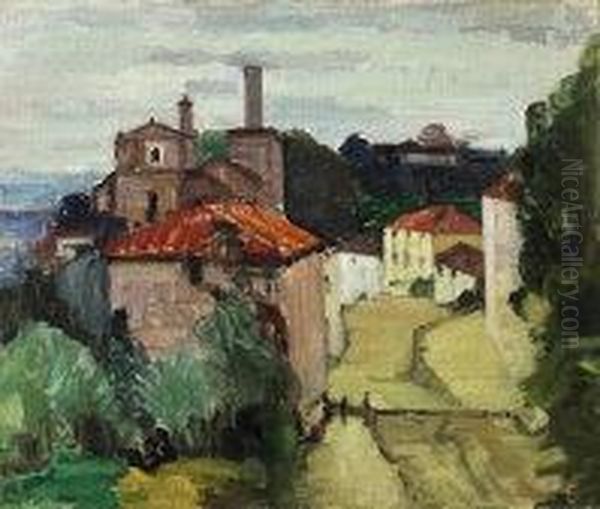 Nelle Vicinanze Del Convento Di Trana Oil Painting by Camillo Rho