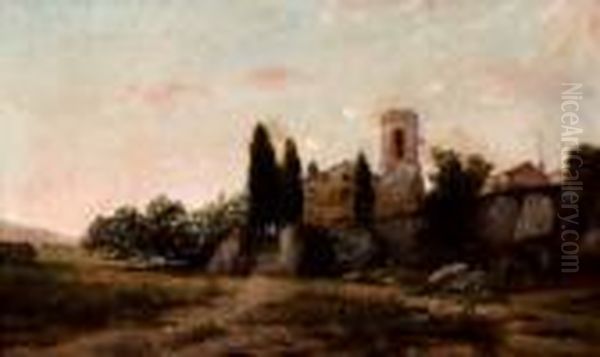 Oracion De La Tarde (urgel) Oil Painting by Pierra Ribera