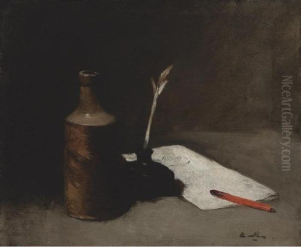 Still Life Oil Painting by Germain Theodure Clement Ribot