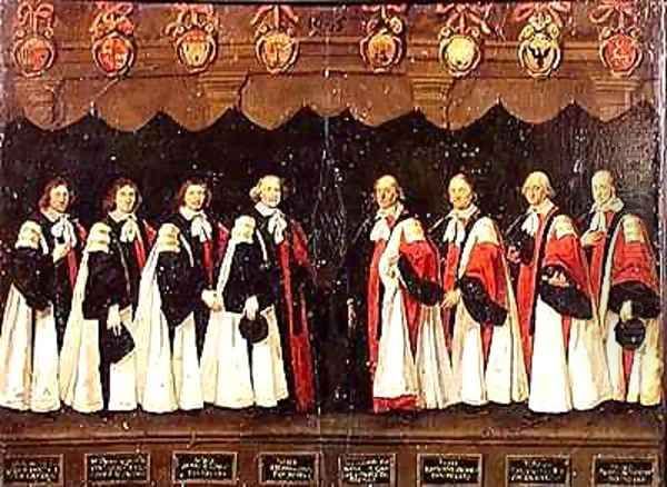 The Aldermen of 1644-45 Oil Painting by Antoine Durand