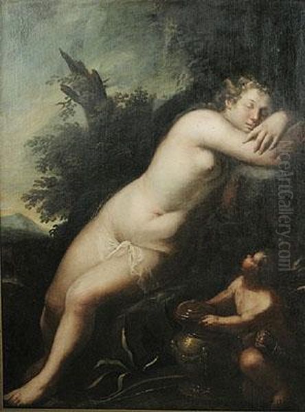 Il Sonno Di Venere Oil Painting by Pietro della Vecchia