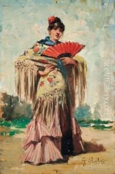 La Gitana Oil Painting by Gaetano Ricchizzi