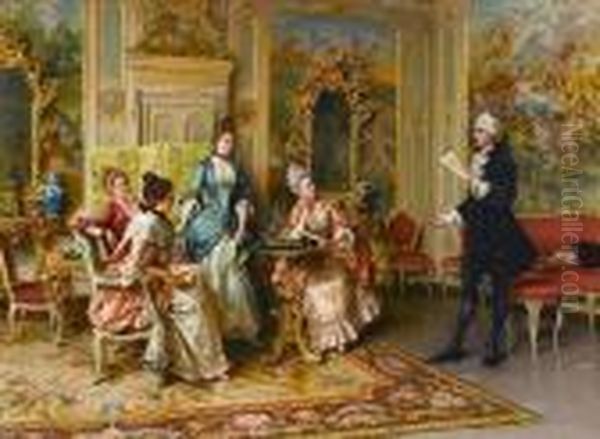 The Recital Oil Painting by Arturo Ricci